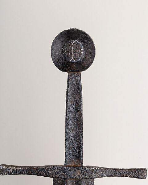 Cruciform Sword, Steel, copper alloy, European