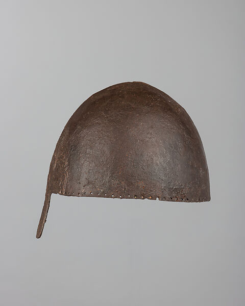 Nasal Helmet, Steel, silver, European