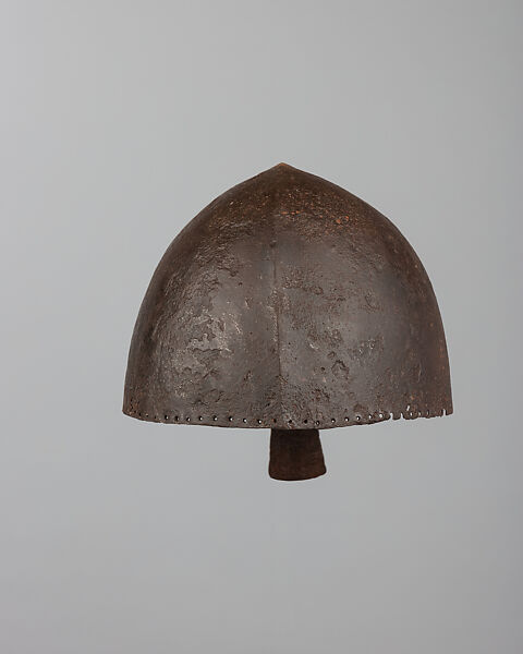 Nasal Helmet, Steel, silver, European