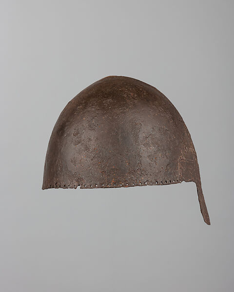Nasal Helmet, Steel, silver, European