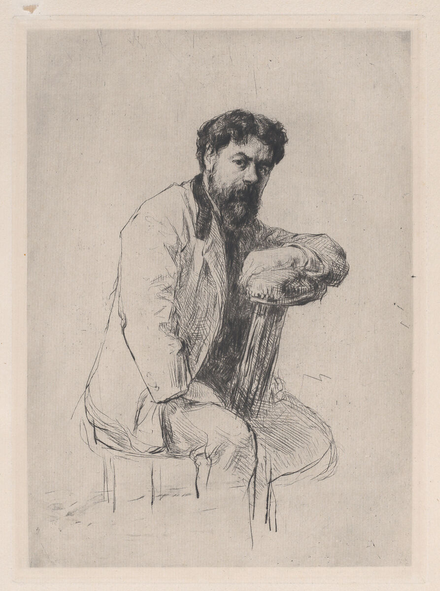 Portrait of Henri Rouart, Marcellin Desboutin (French, Cérilly 1823–1902 Nice), Drypoint; second state of two 