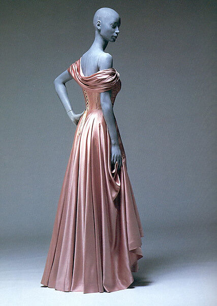 Evening dress, Jacques Fath (French, 1912–1954), cellulose acetate, French