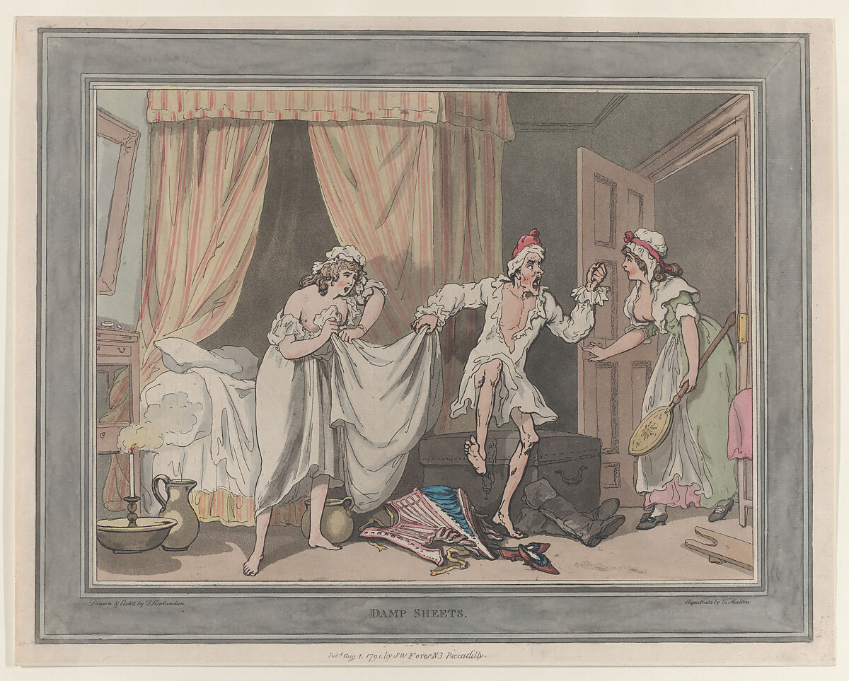 Etched By Thomas Rowlandson Damp Sheets The Metropolitan Museum Of Art   Main Image