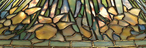 "Daffodil" lamp, Tiffany Studios (1902–32), Leaded opalescent glass and gilt bronze, American