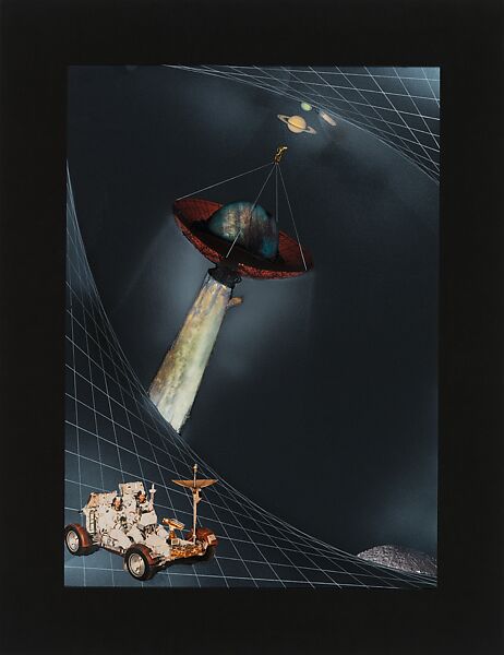 Planetary Transportation for a Larger Earth, from the series Interplanetary Architecture, Alessandro Poli (Italian, born Fiesole 1941), Photomontage 