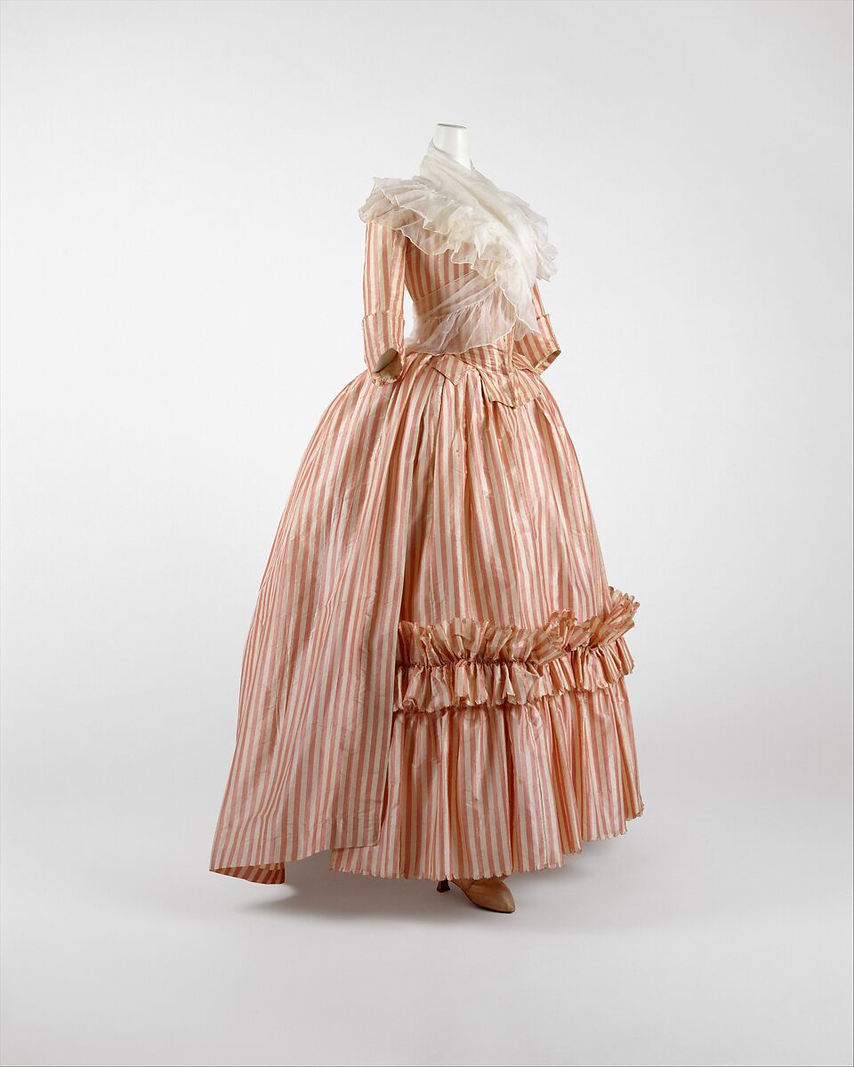 Robe à l'anglaise, silk, French