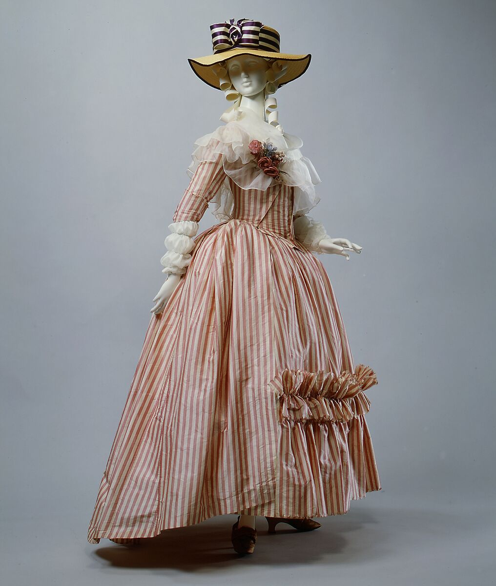 Robe à l'anglaise, silk, French
