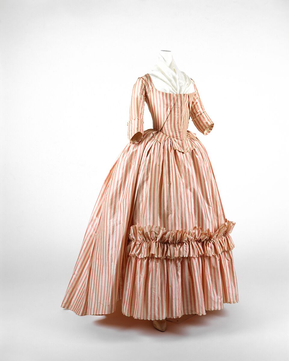 Robe à l'anglaise, silk, French