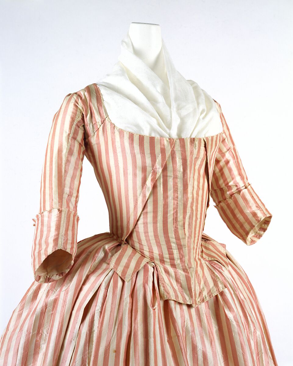 Robe à l'anglaise, silk, French