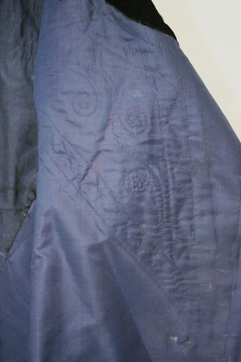 Coat, silk, British