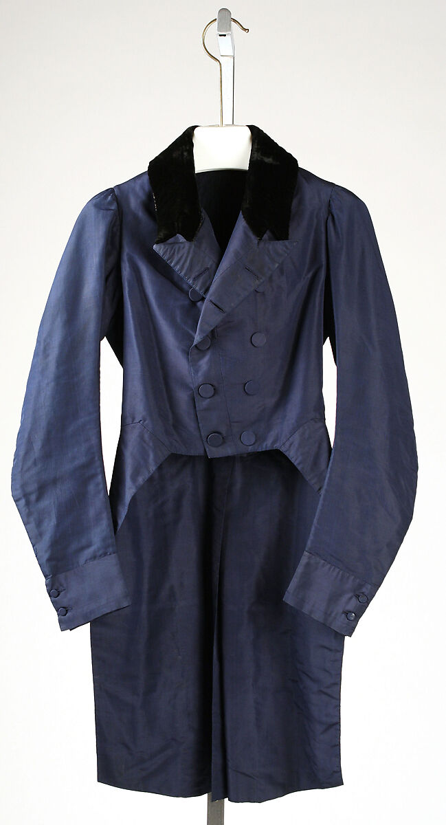 Coat, silk, British