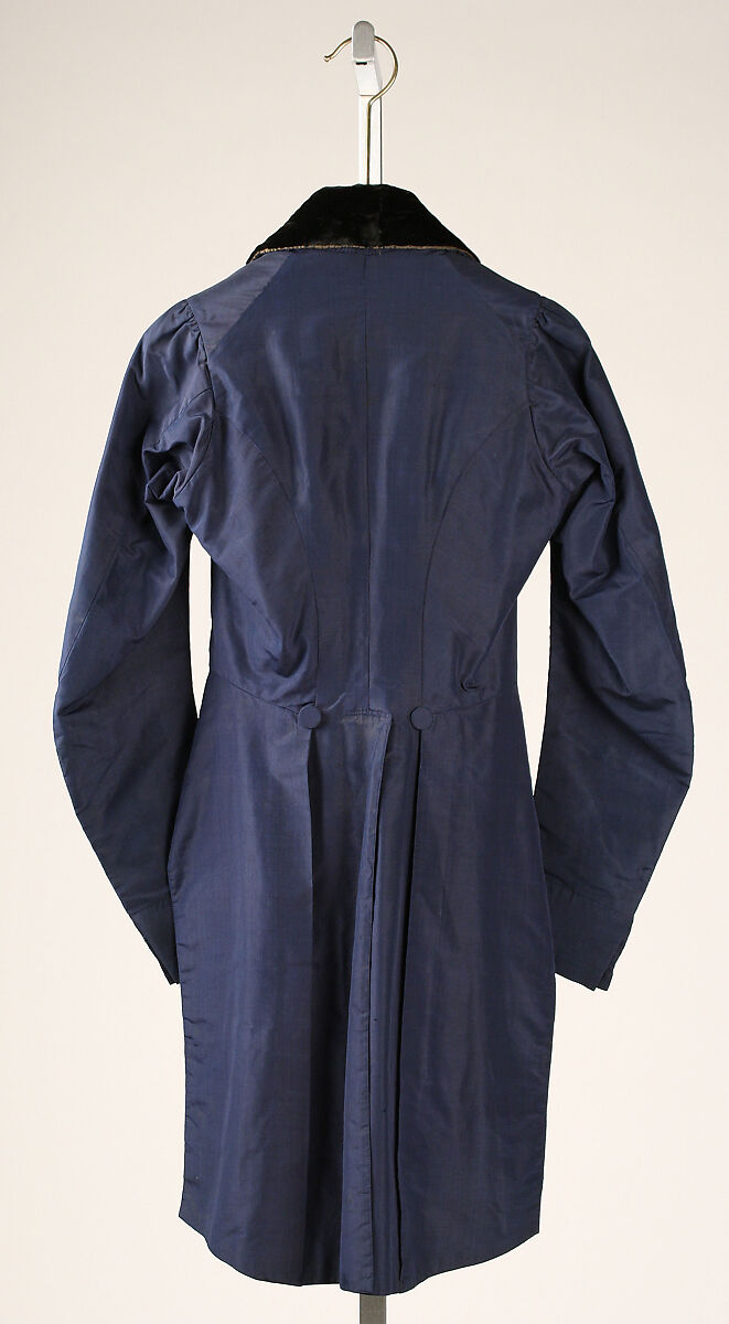 Coat, silk, British
