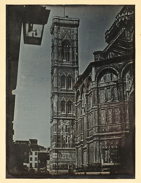 Florence. The Campanile & Portion of the South side of Cathedral, Alexander John Ellis, Daguerreotype 