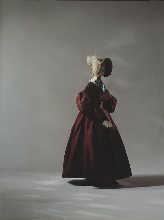 Walking ensemble, silk, American