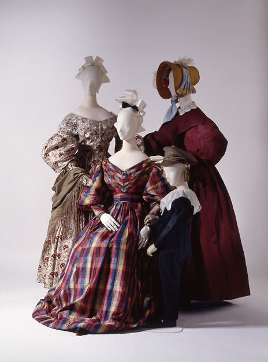 Walking ensemble, silk, American