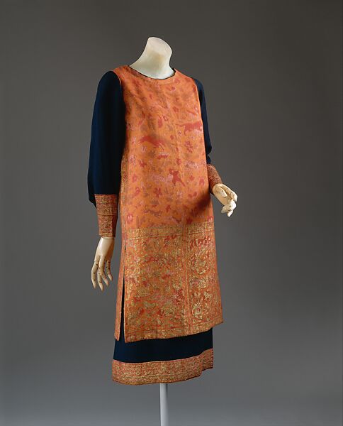 Dress, Callot Soeurs  French, wool, silk, metallic thread, French