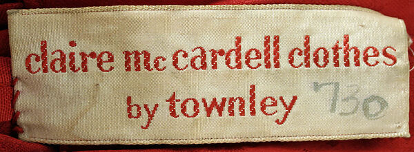 Evening dress, Claire McCardell (American, 1905–1958), silk, American