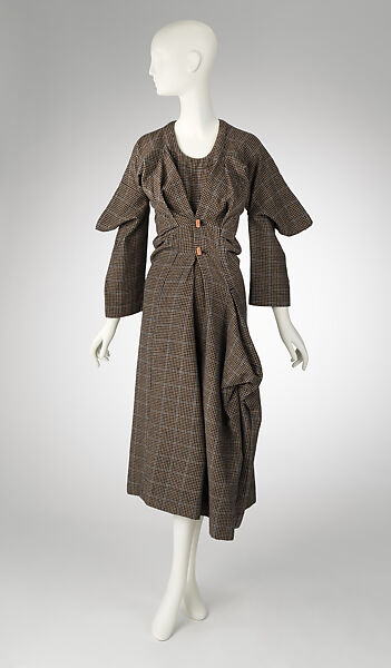 Dress, Vivienne Westwood (British, 1941–2022), wool, ceramic, British 