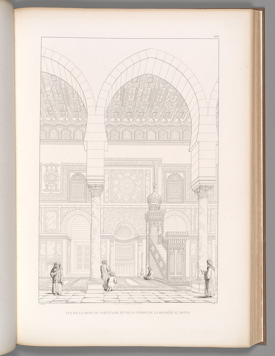 Architecture arabe : ou, Monuments du Kaire, mesurés et dessinés, de 1818 à 1826, Pascal Coste (French, 1787–1879), Etching