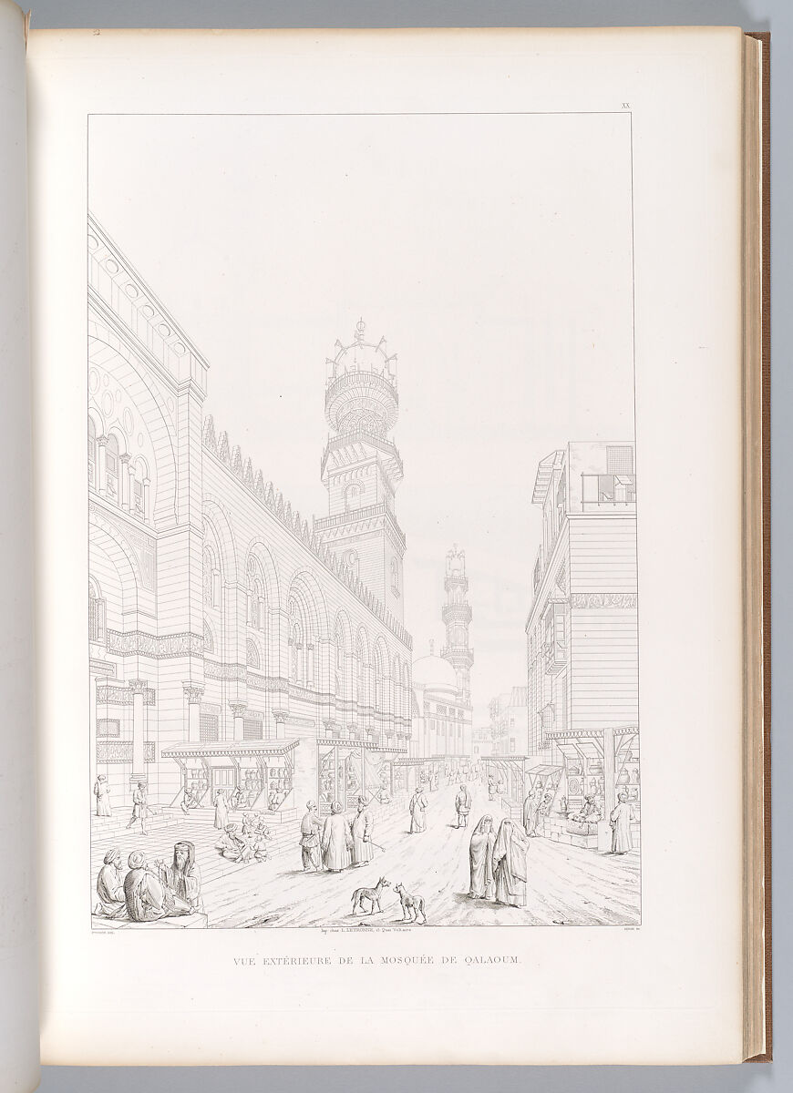 Architecture arabe : ou, Monuments du Kaire, mesurés et dessinés, de 1818 à 1826, Pascal Coste (French, 1787–1879), Etching