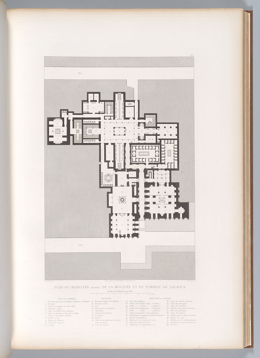 Architecture arabe : ou, Monuments du Kaire, mesurés et dessinés, de 1818 à 1826, Pascal Coste (French, 1787–1879), Etching