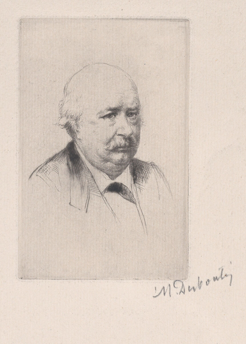 Portrait of Jules Sandeau, Marcellin Desboutin (French, Cérilly 1823–1902 Nice), Drypoint 