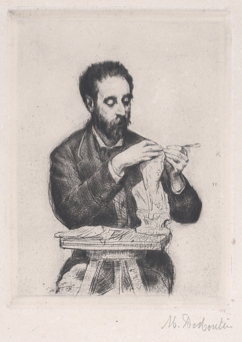 Portrait of Emile Soldi, Marcellin Desboutin (French, Cérilly 1823–1902 Nice), Drypoint; second state of two 