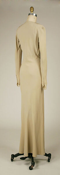 Wedding ensemble, Mainbocher (French and American, founded 1930), silk, leather, straw, coq feathers, French