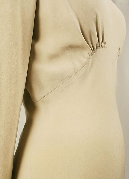 Wedding ensemble, Mainbocher (French and American, founded 1930), silk, leather, straw, coq feathers, French