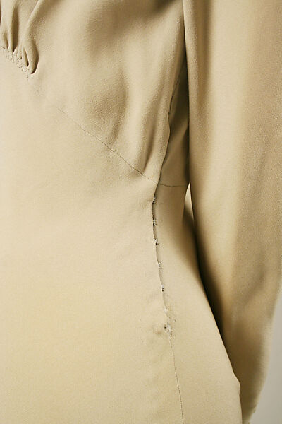 Wedding ensemble, Mainbocher (French and American, founded 1930), silk, leather, straw, coq feathers, French