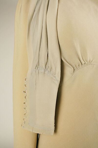 Wedding ensemble, Mainbocher (French and American, founded 1930), silk, leather, straw, coq feathers, French