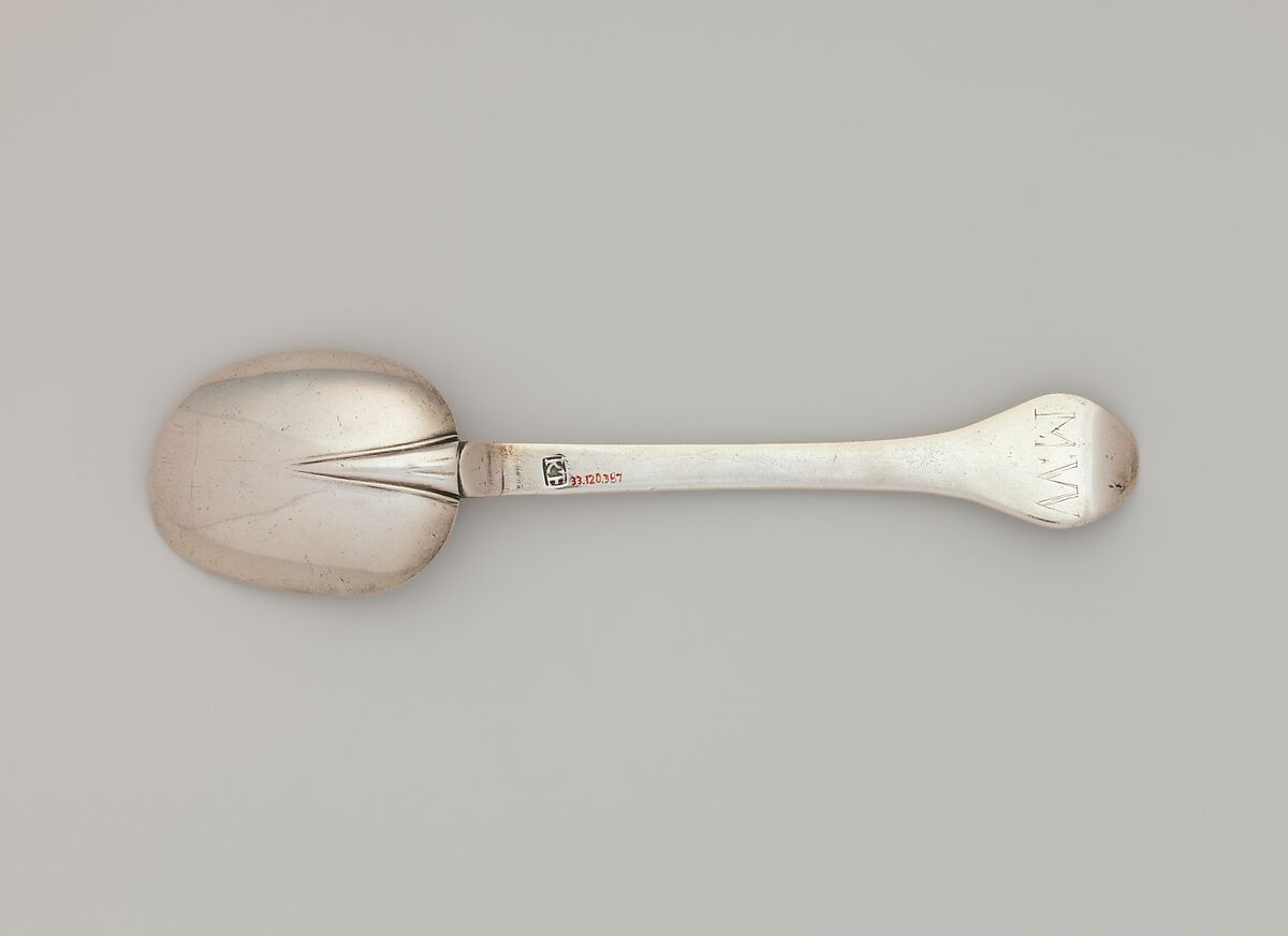 Table Spoon, Koenraet Ten Eyck (1678–1753), Silver, American