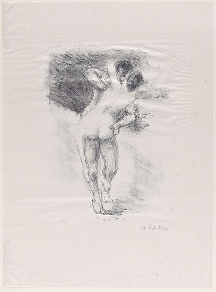 Love Scene (Liebeszene), from 9 Lithographs, Max Liebermann (German, Berlin 1847–1935 Berlin), Lithograph; proof 