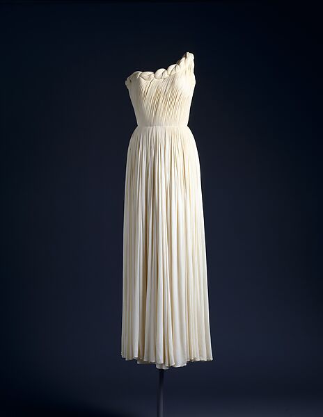 Evening dress, Madame Grès (Germaine Émilie Krebs) (French, Paris 1903–1993 Var region), silk, French