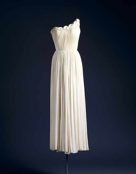 Evening dress, Madame Grès (Germaine Émilie Krebs) (French, Paris 1903–1993 Var region), silk, French