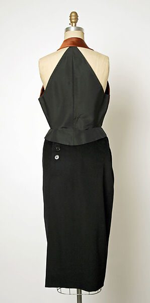 Suit, Charles James (American, born Great Britain, 1906–1978), silk, wool, American