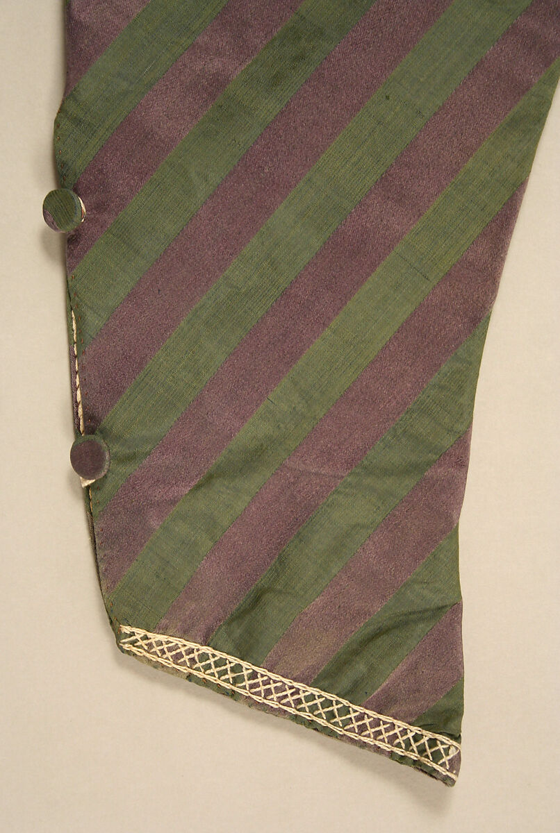 Round gown, silk, linen, Italian