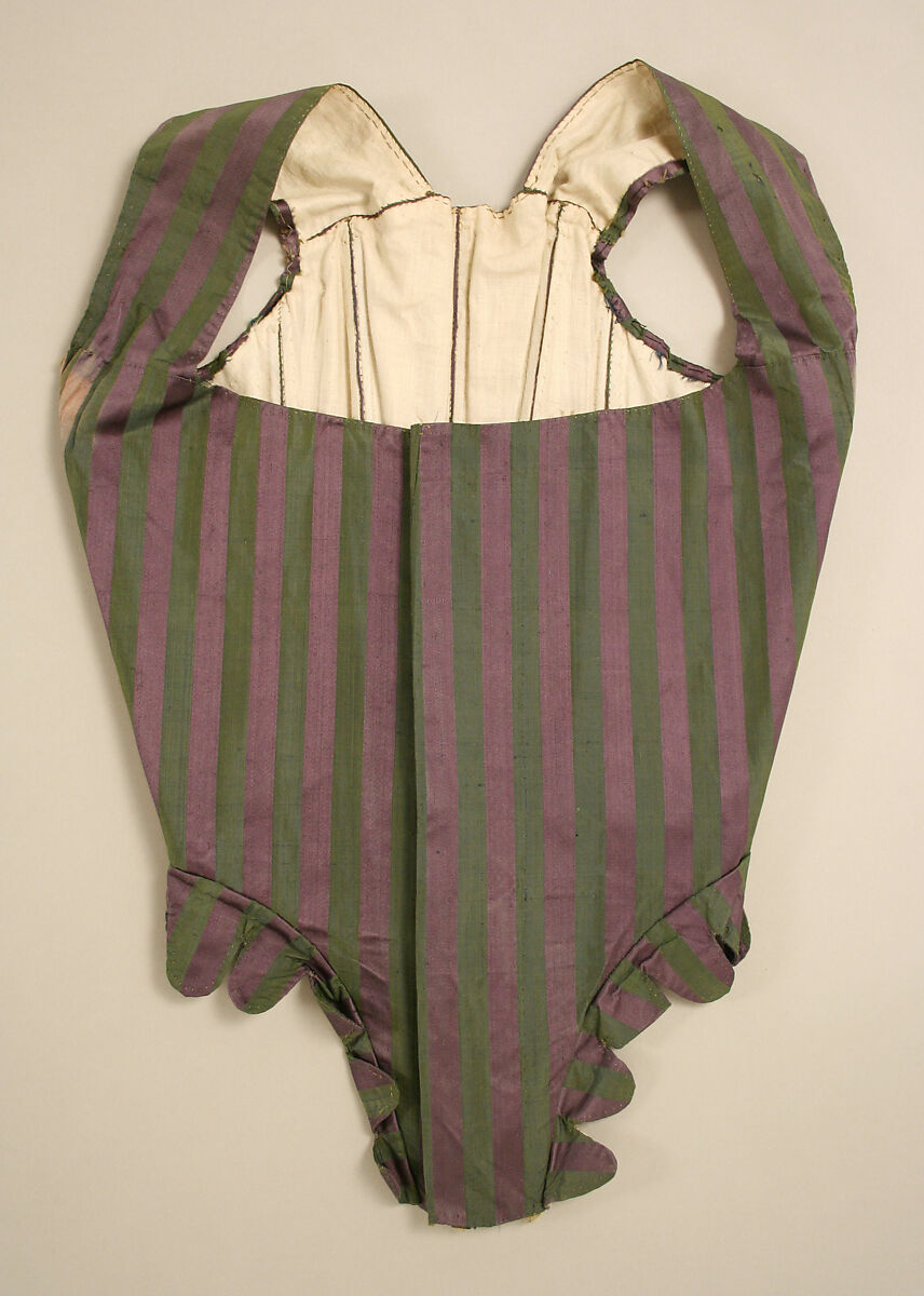 Round gown, silk, linen, Italian