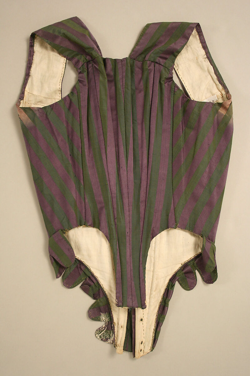 Round gown, silk, linen, Italian