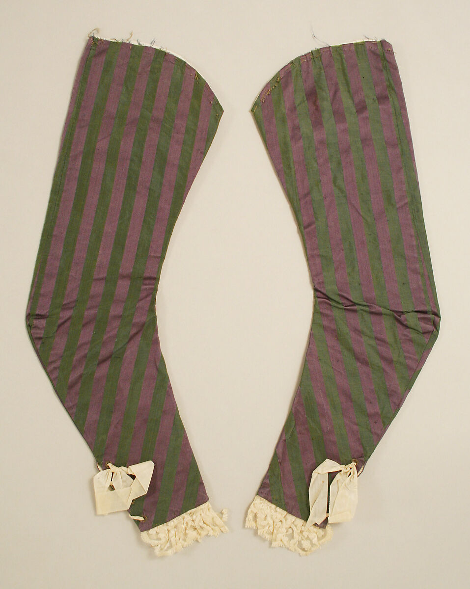 Round gown, silk, linen, Italian