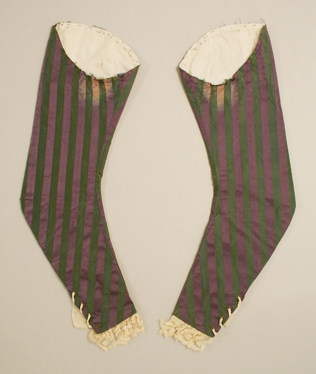 Round gown, silk, linen, Italian