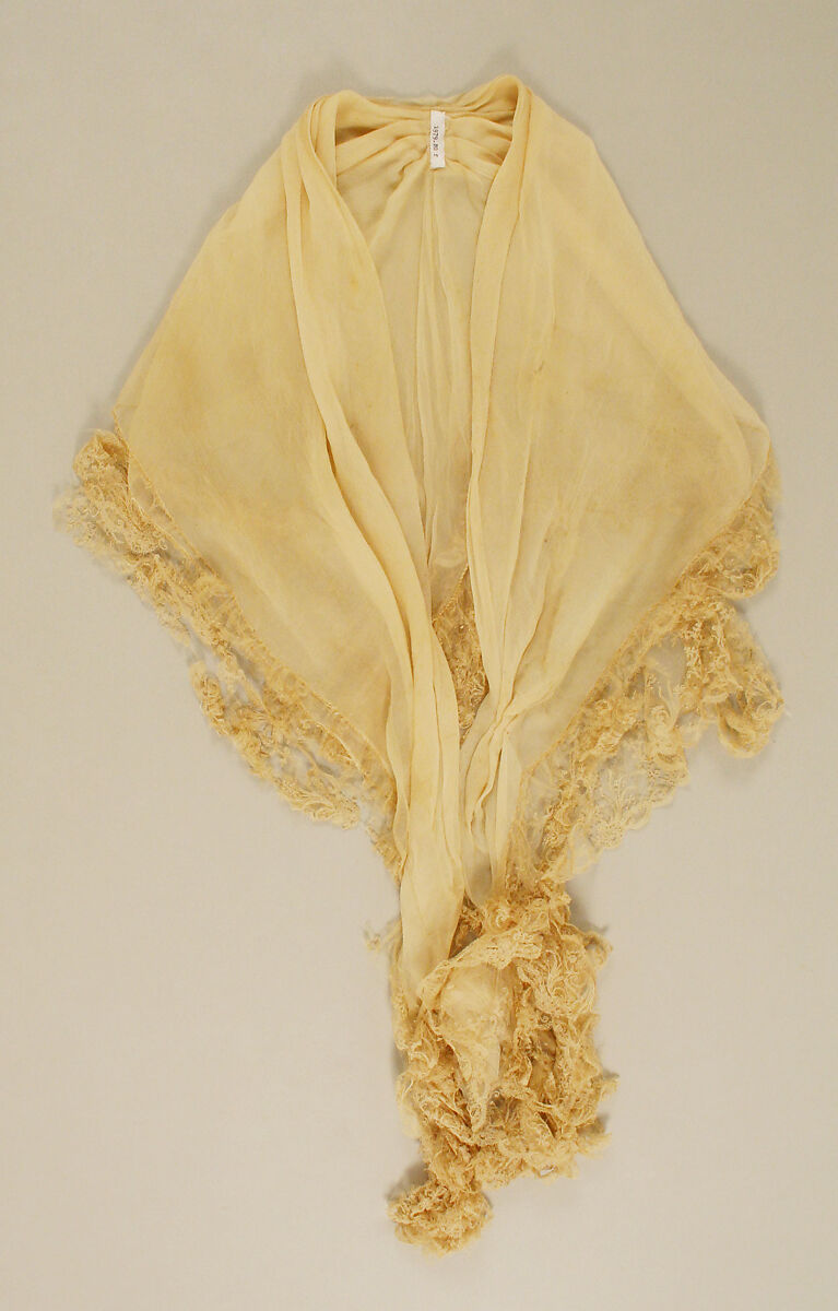 Round gown, silk, linen, Italian