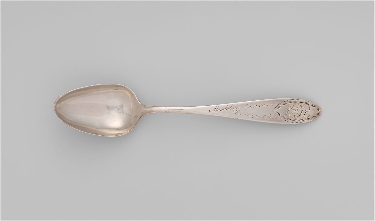 Table Spoon, Isaac Hutton (American, New York 1766–1855 Albany, New York), Silver, American