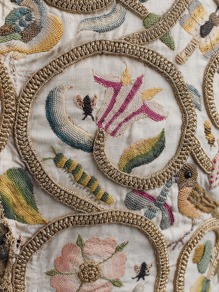 Example of 1500s Elizabethan embroidery
