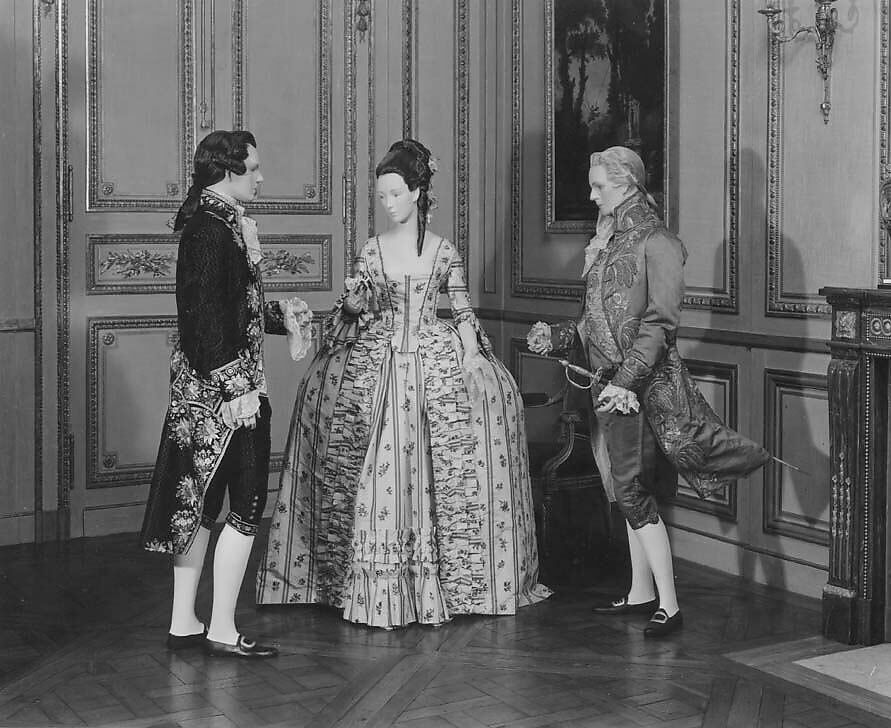 Court suit, silk, French