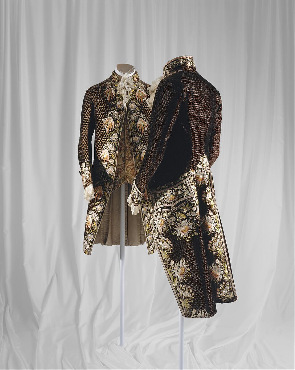 Court suit, silk, French