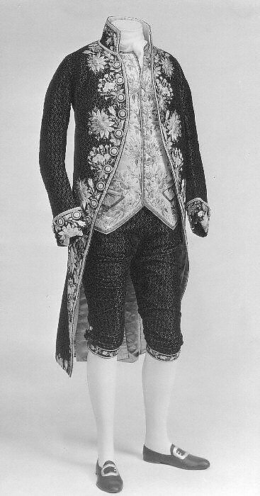 Court suit, silk, French