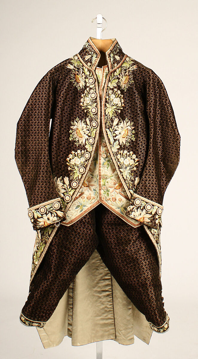 Court suit, silk, French