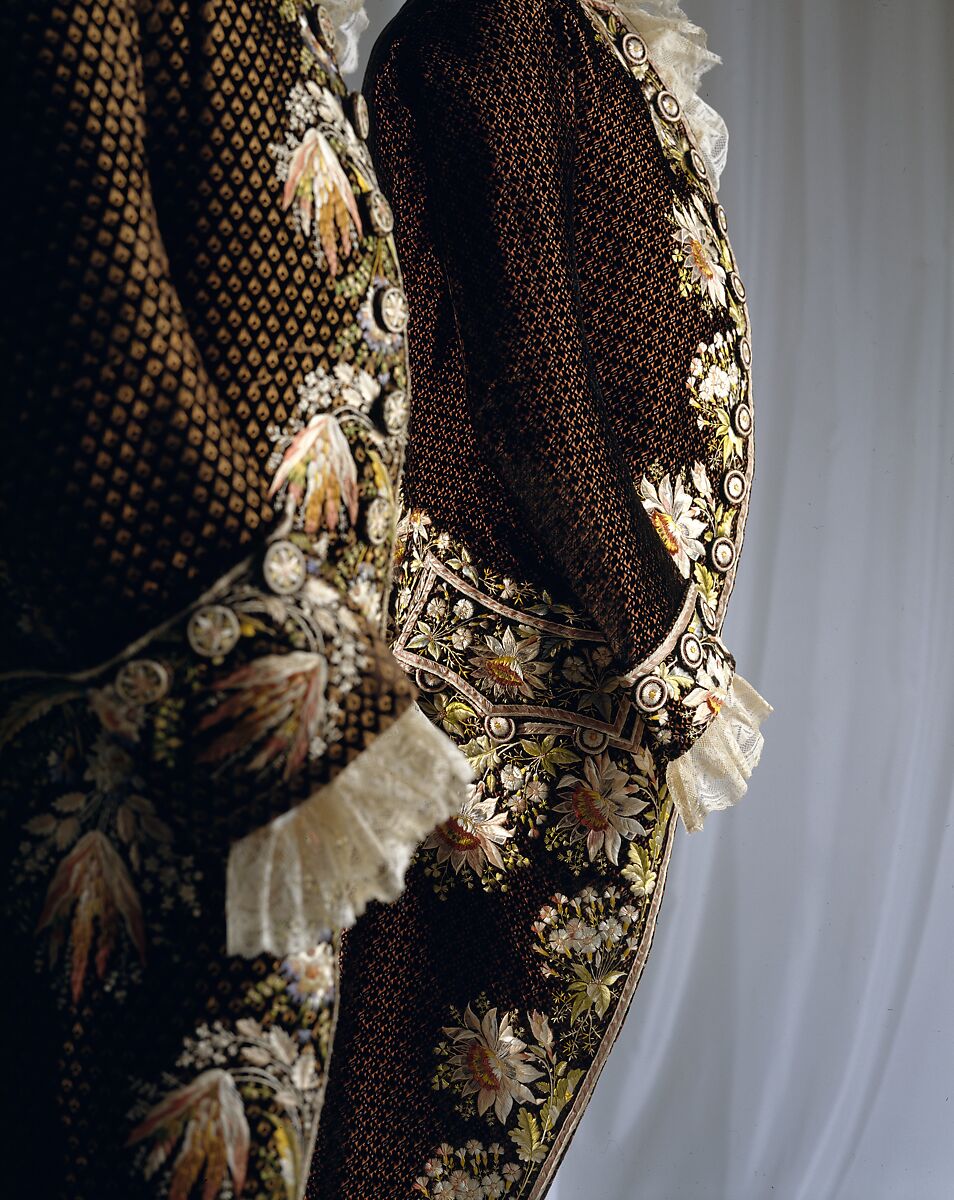 Court suit, silk, French