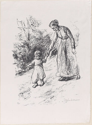 Nurse with Child (Warterin mit Kind), from Jahrbuch der Original Graphik